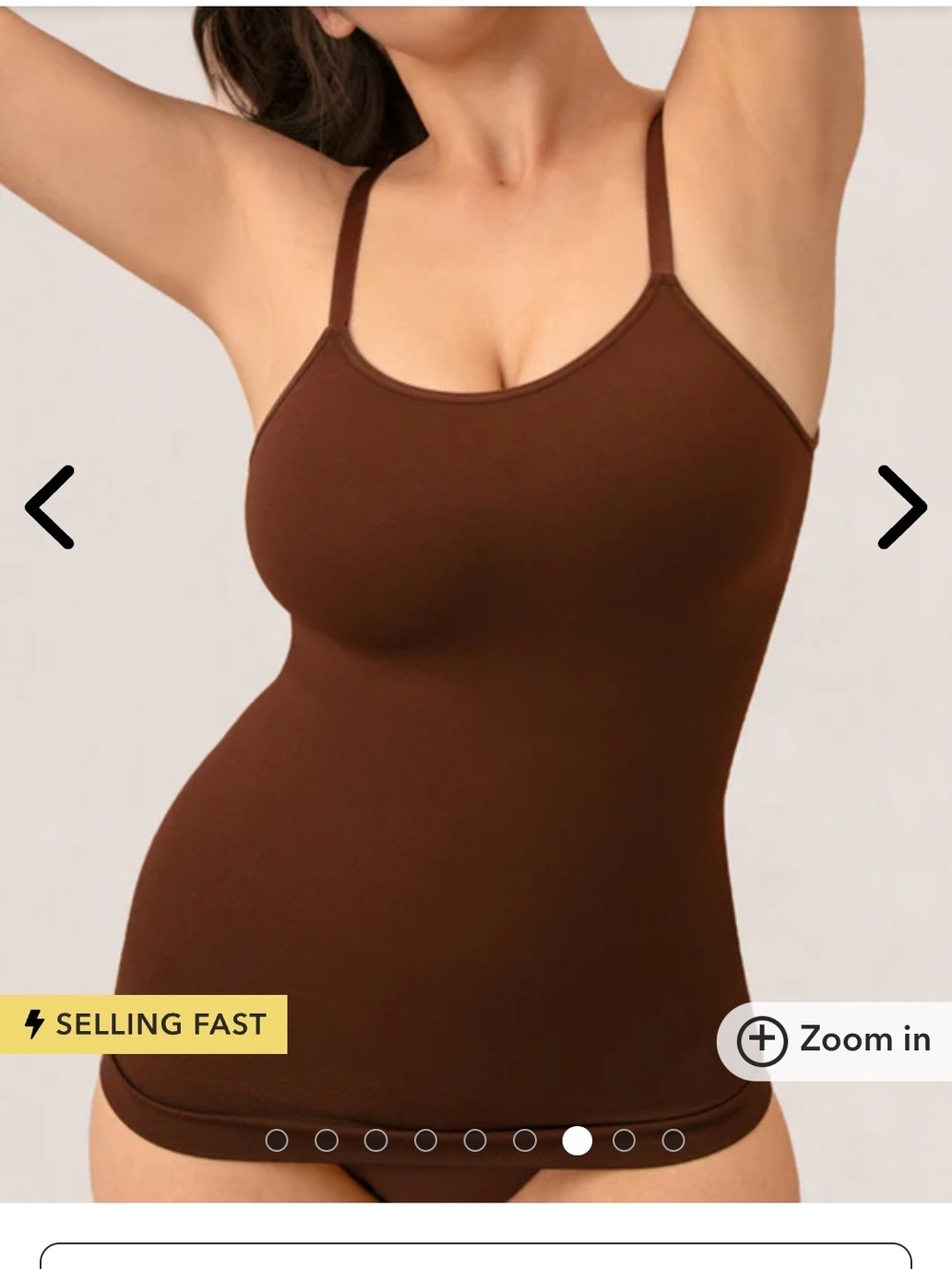 Shapermint Essentials Scoop Neck Cami - Chocolate